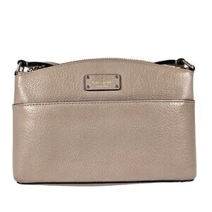 E Kate Spade New York Beige Tan Grove Street Millie Leather Crossbody Bag Purse
